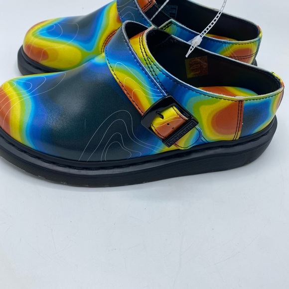 Doc Dr Martens Isham Slip-On Clog Mule Genix Nappa Leather Heat Map Women’s 7 M6 - Picture 7 of 7